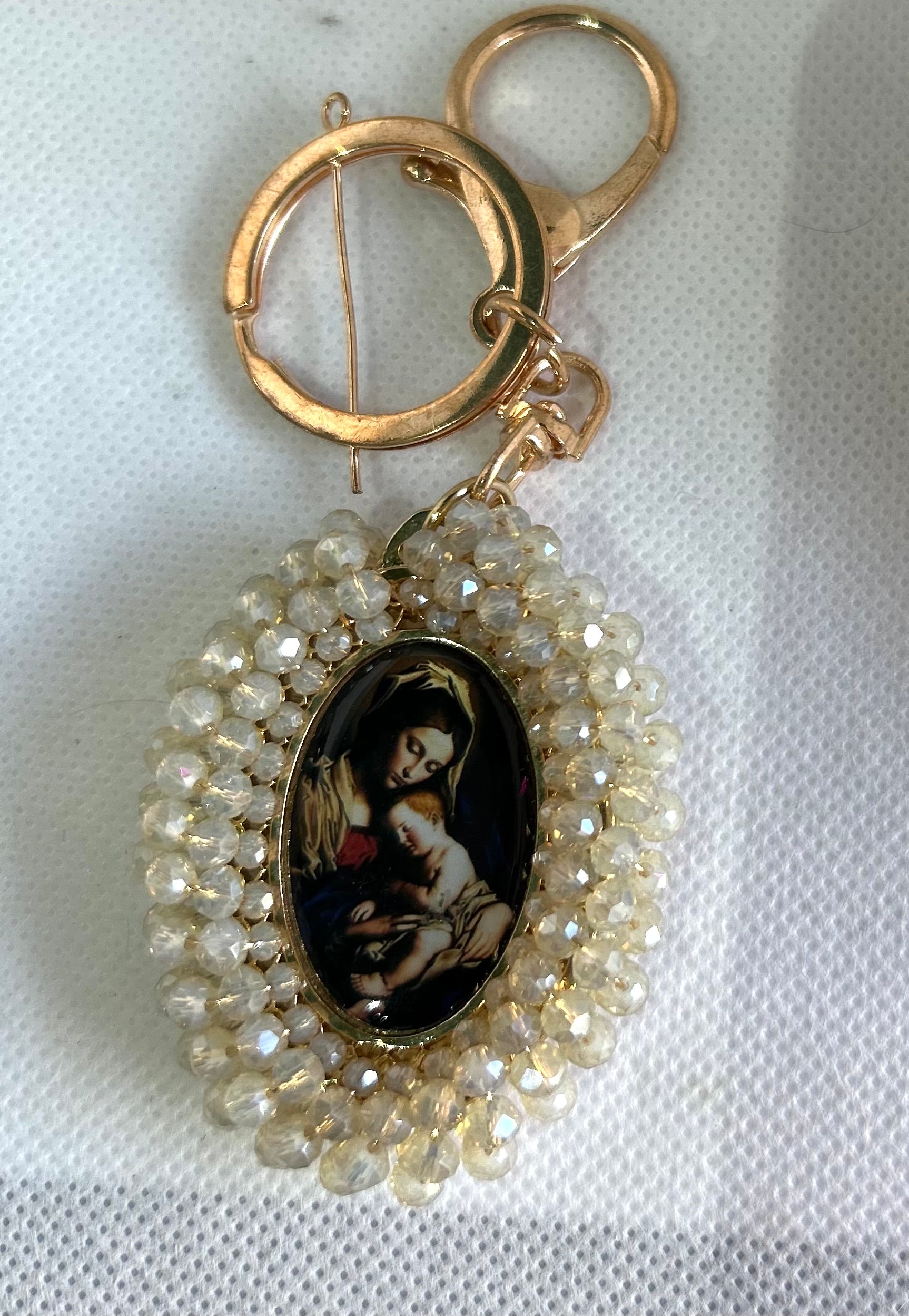 Llavero grande bordado