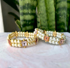 Brazalete de perlas con los 7 arcángeles