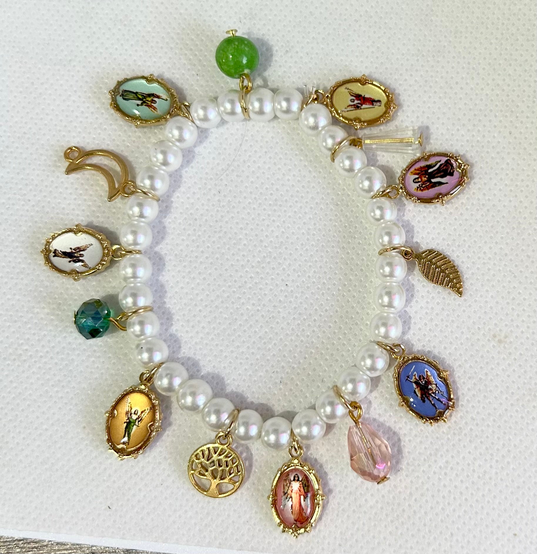 Pulsera de 7 arcángeles ovalados