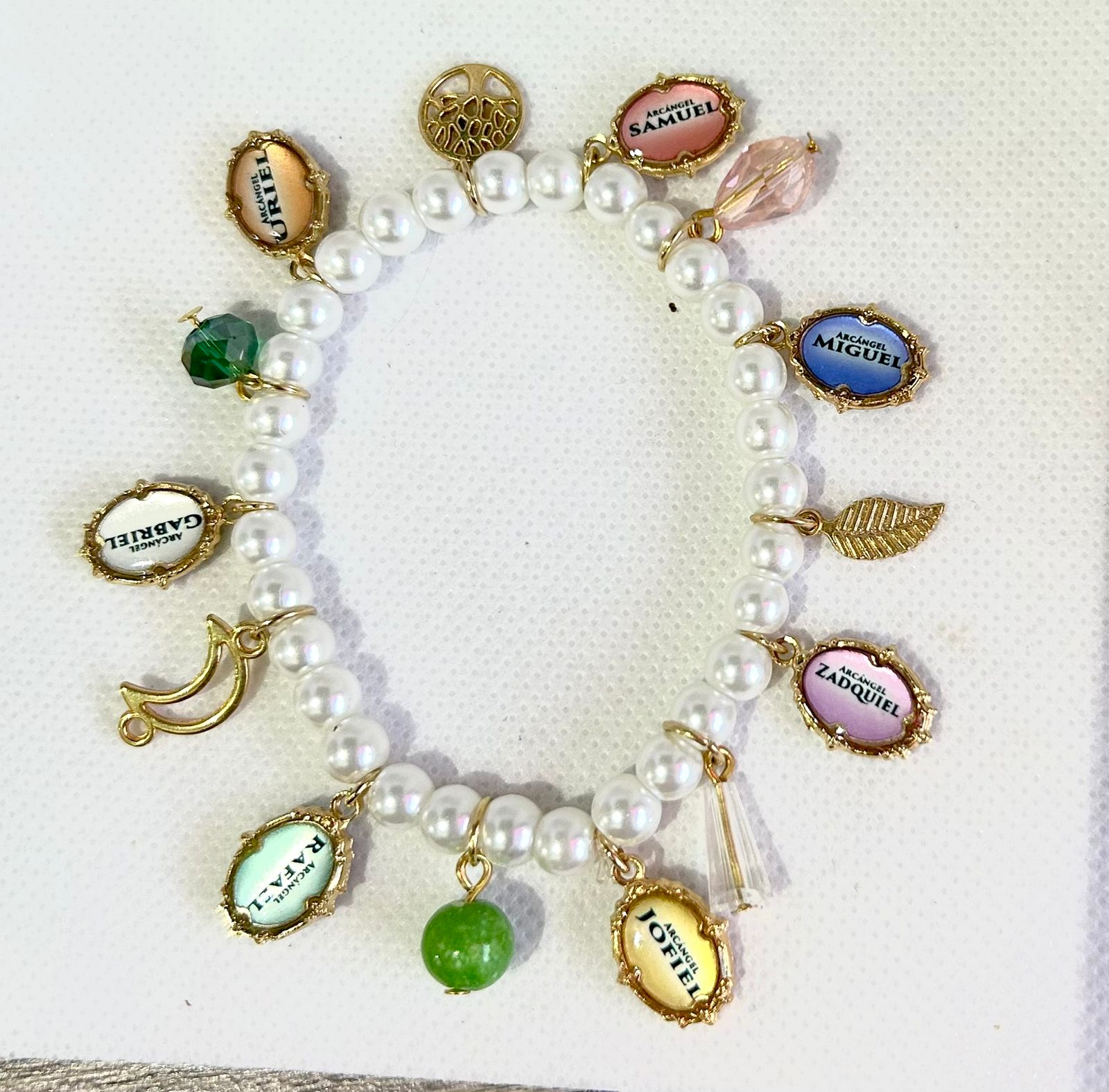 Pulsera de 7 arcángeles ovalados