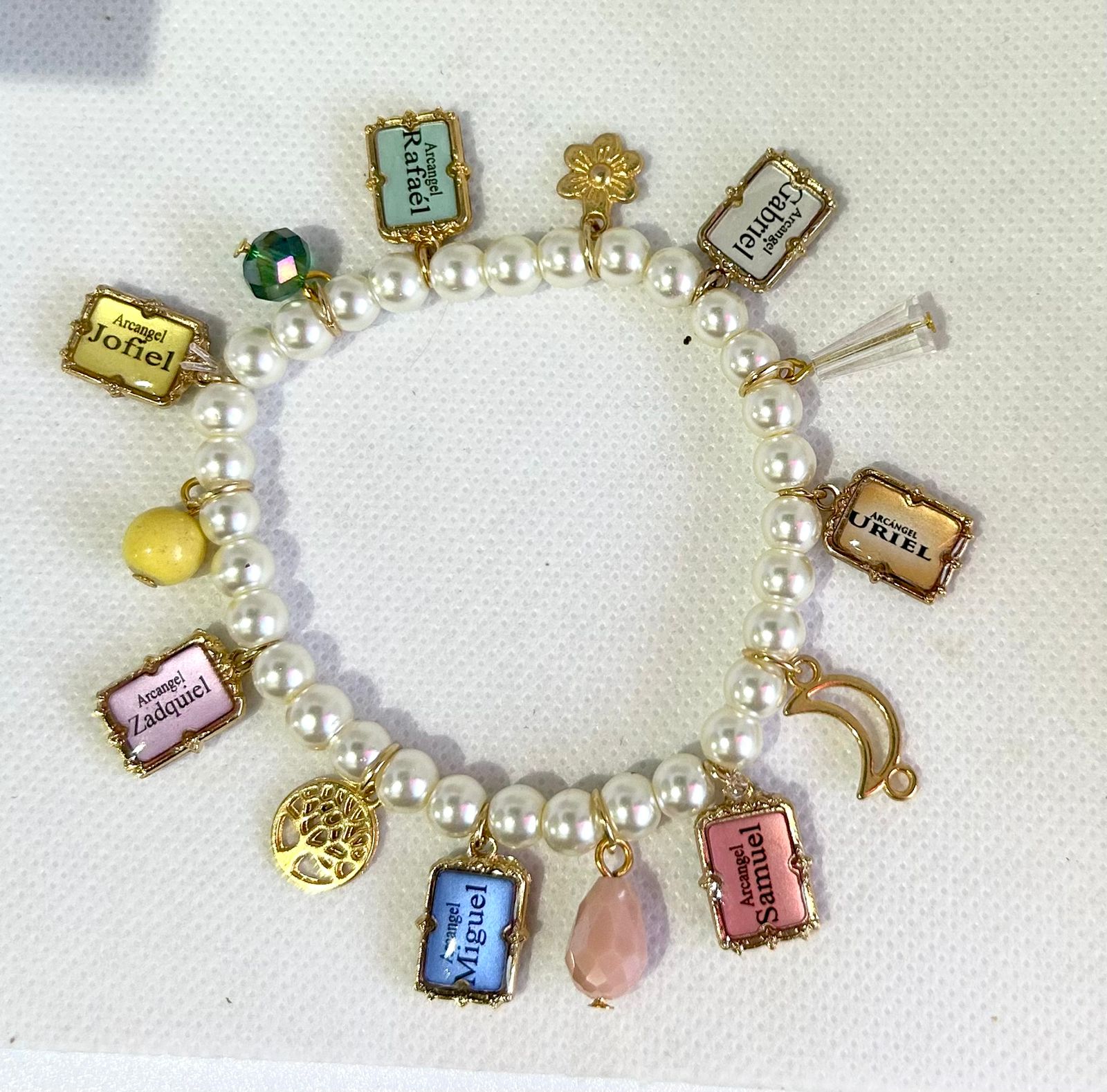 Pulsera de 7 arcángeles rectangular