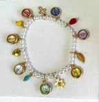 Pulsera de 7 arcángeles redondos chicos